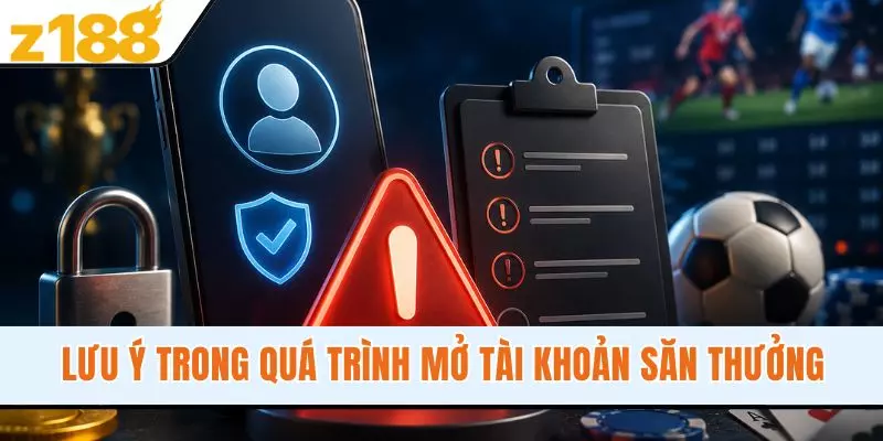 Lưu ý trong quá trình mở tài khoản săn thưởng